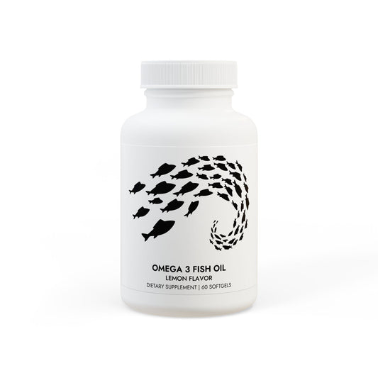 Omega 3 Fish Oil Supplement (60 Softgels).