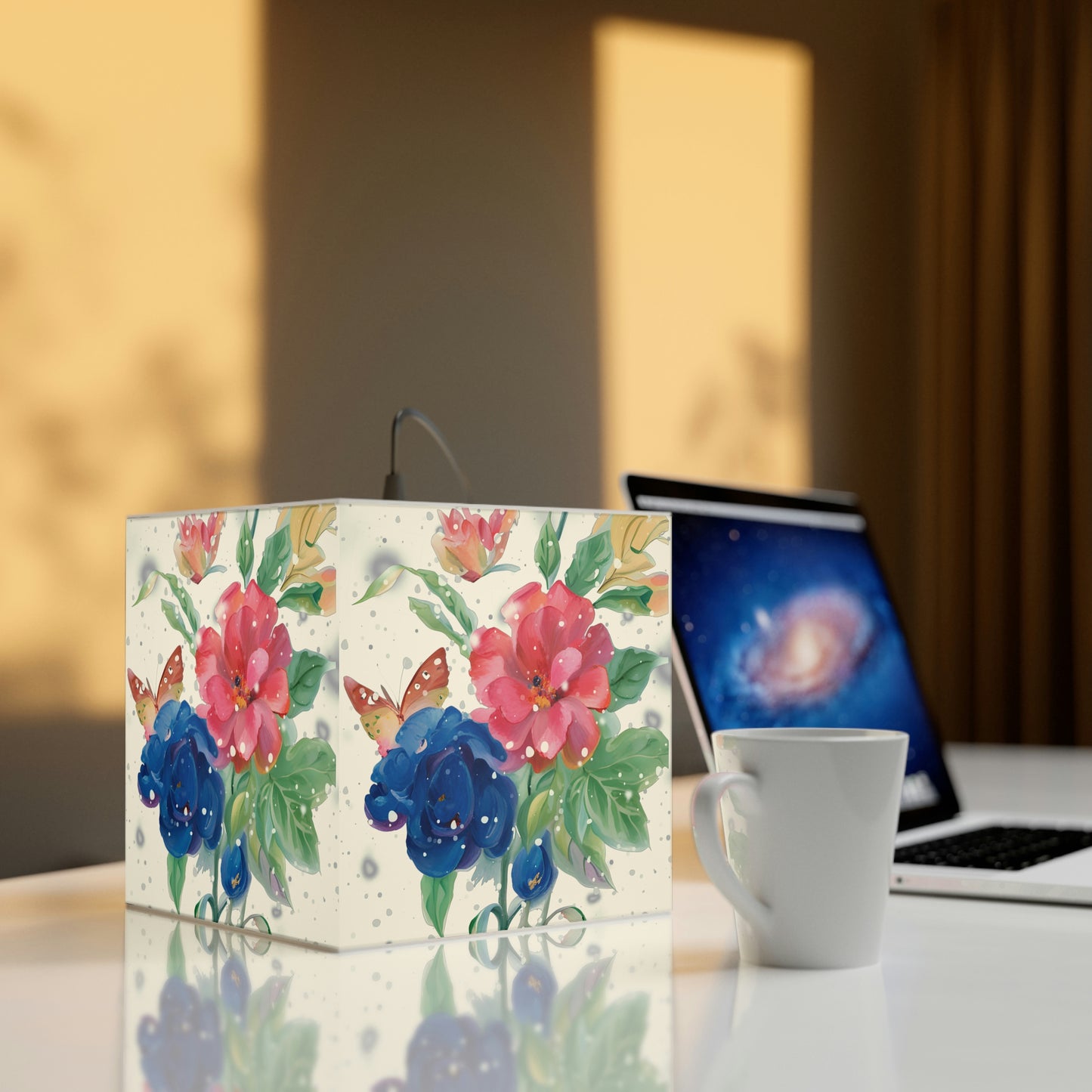 Flower Light Cube Lamp