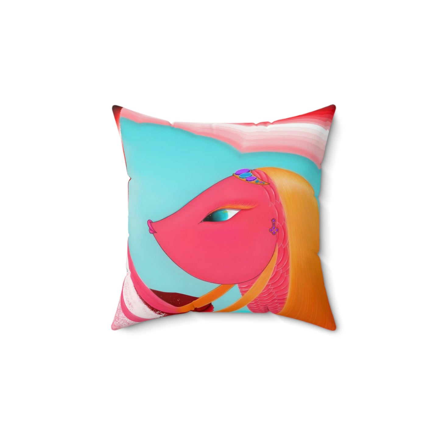 Spun Polyester Square Pillow