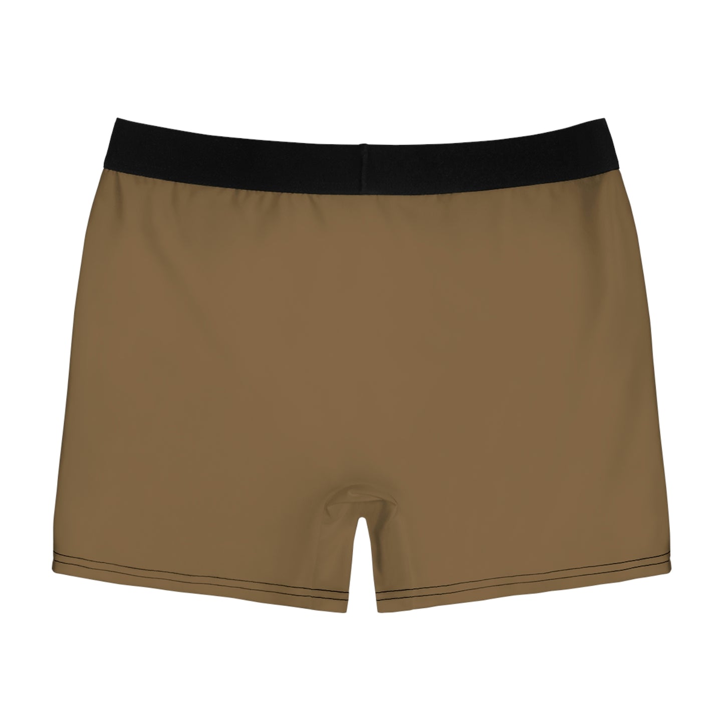 Mocha brown Men's Boxer Briefs (AOP)