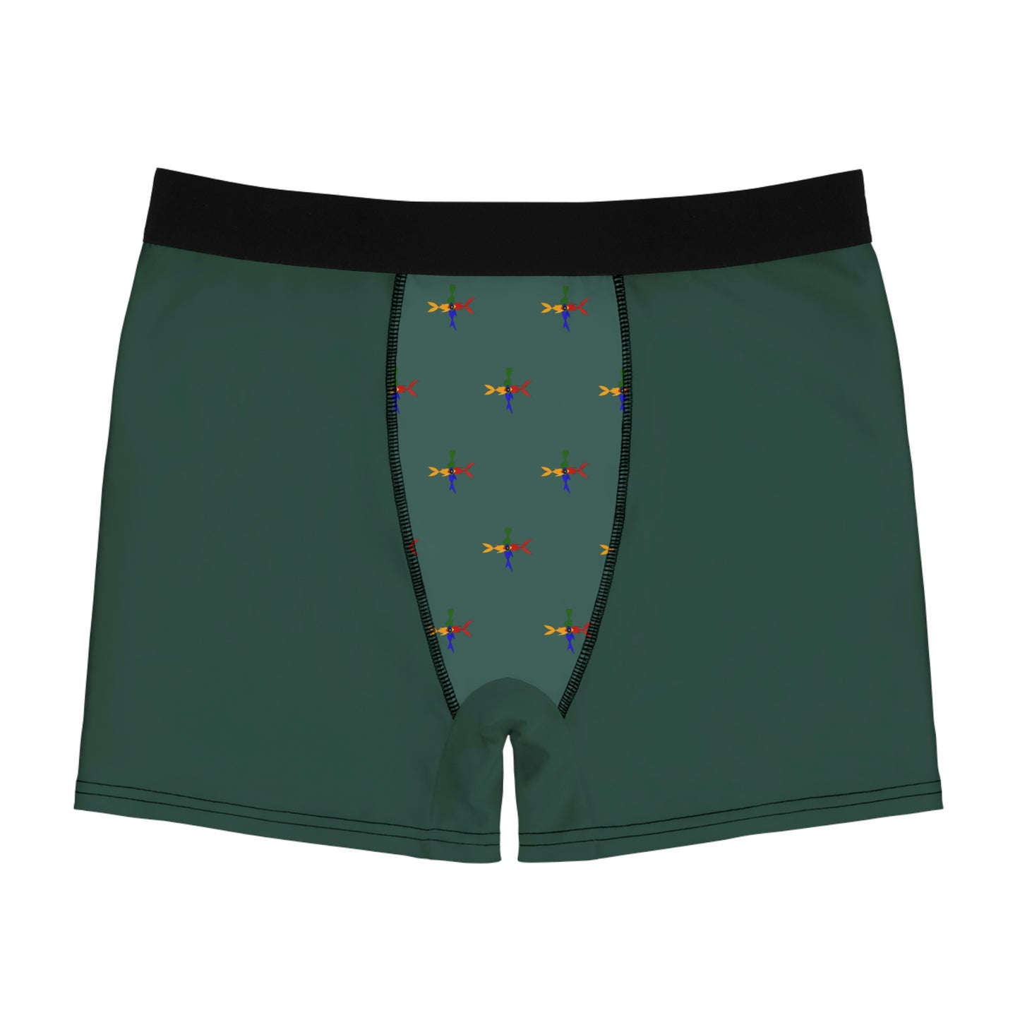 Four fish logo Men's Boxer Briefs (AOP)