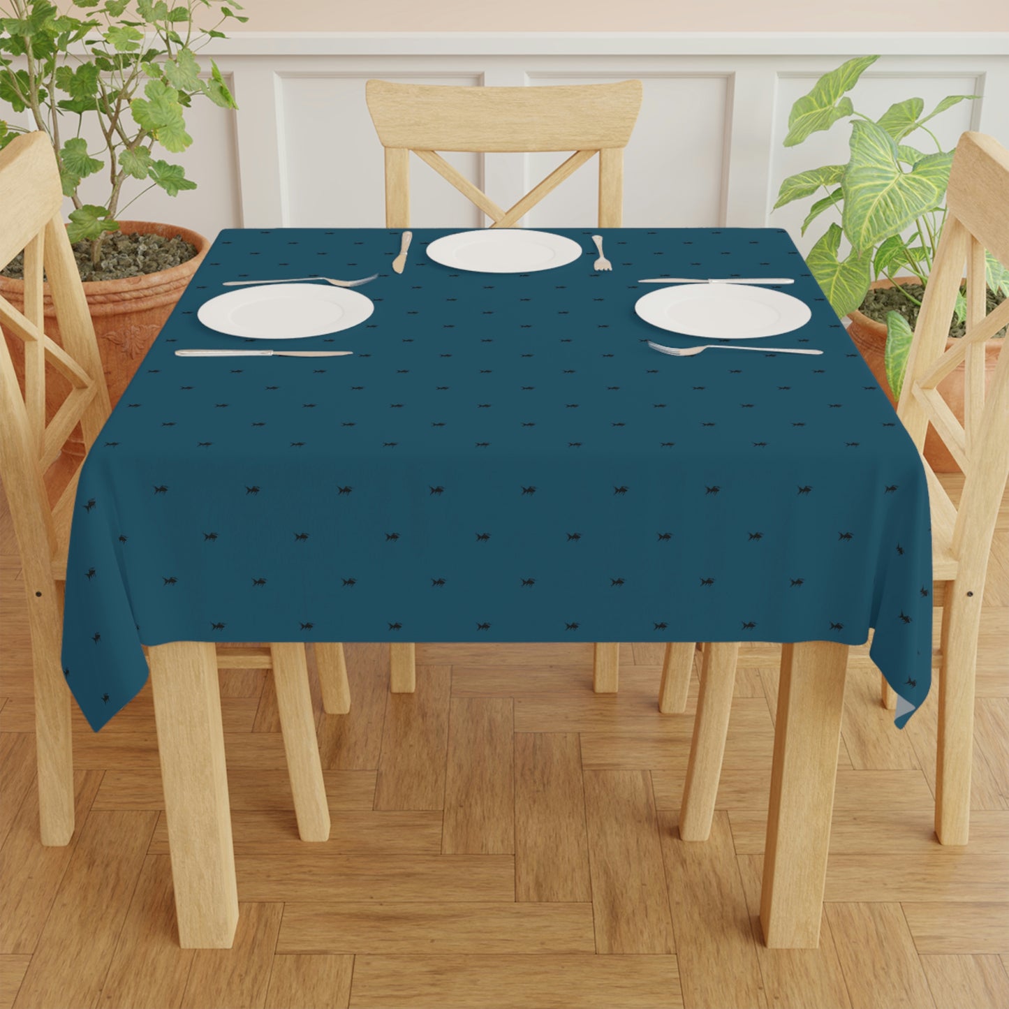 Blue Tablecloth