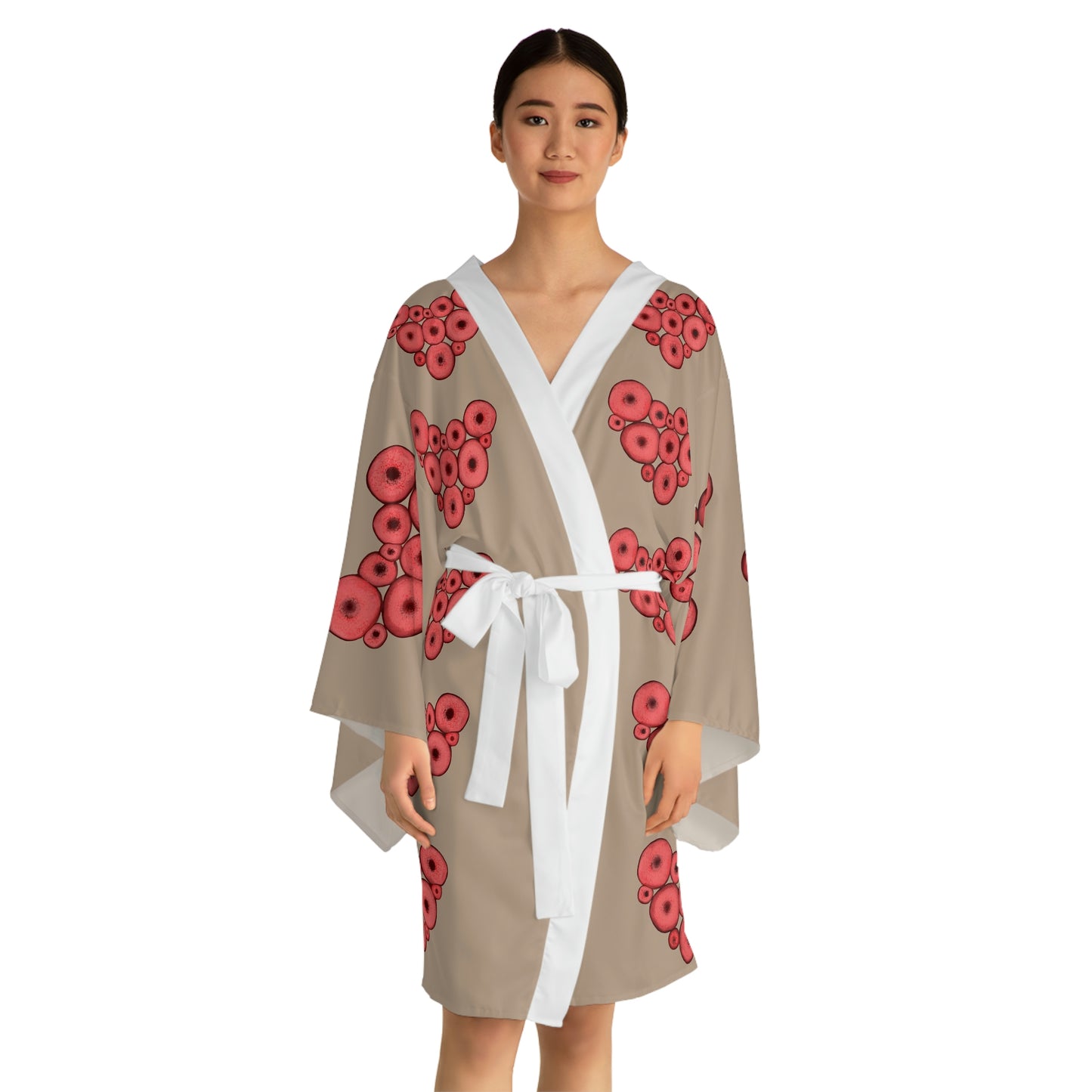 Long Sleeve Kimono Robe (AOP)