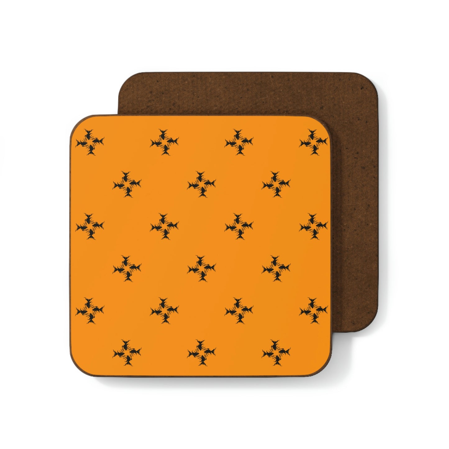 Mustard yellow Hardboard Back Coaster