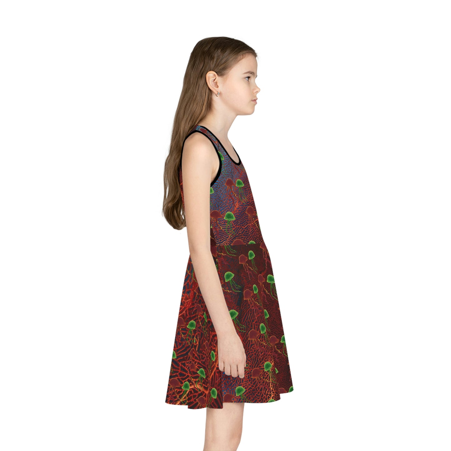 Girls' Sleeveless Sundress (AOP)