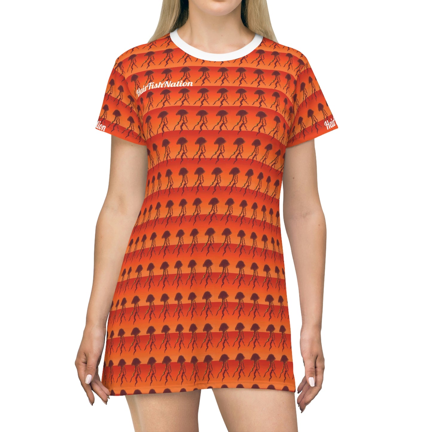 All Over Print T-Shirt Dress