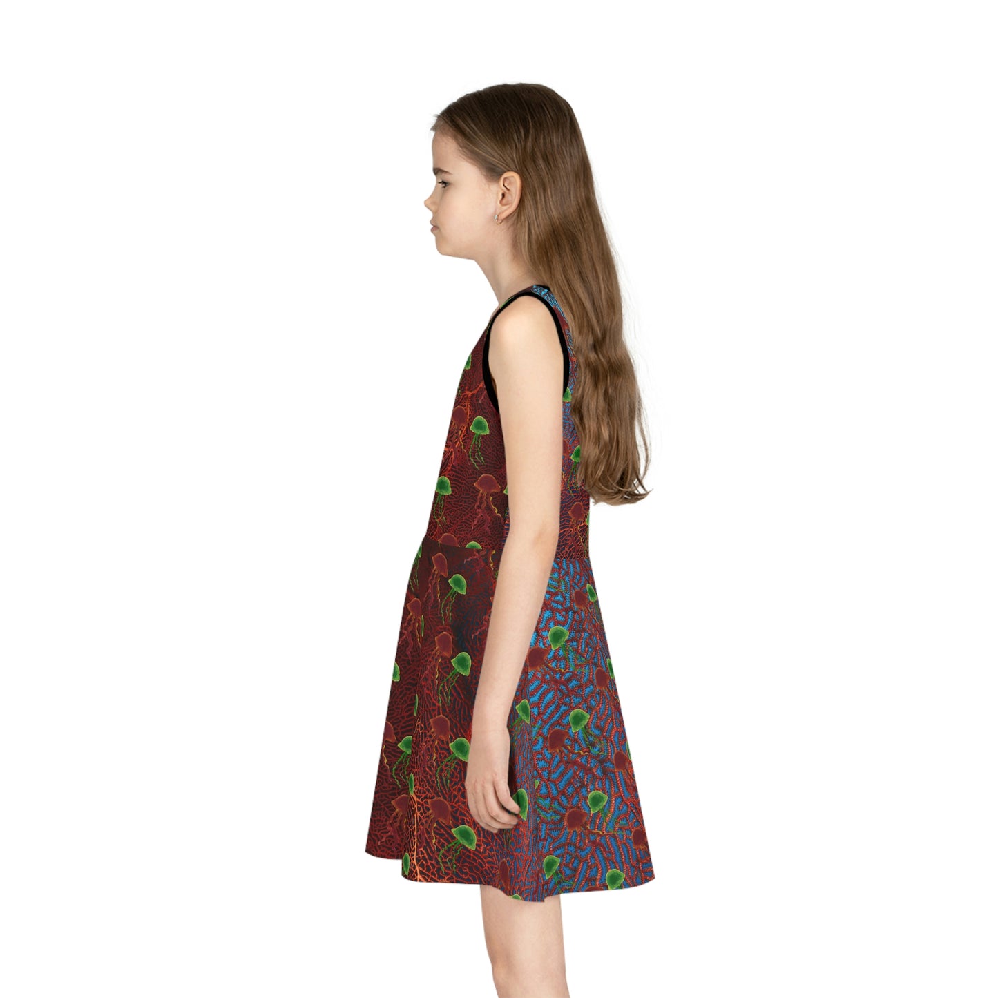 Girls' Sleeveless Sundress (AOP)