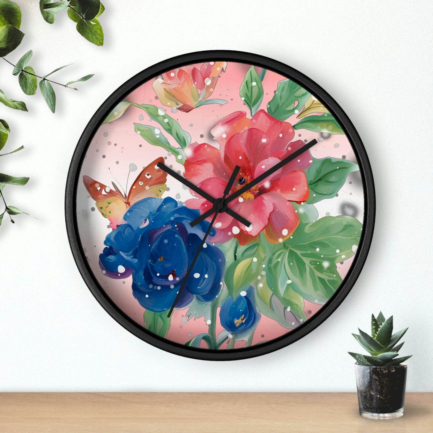 Flower Wall Clock