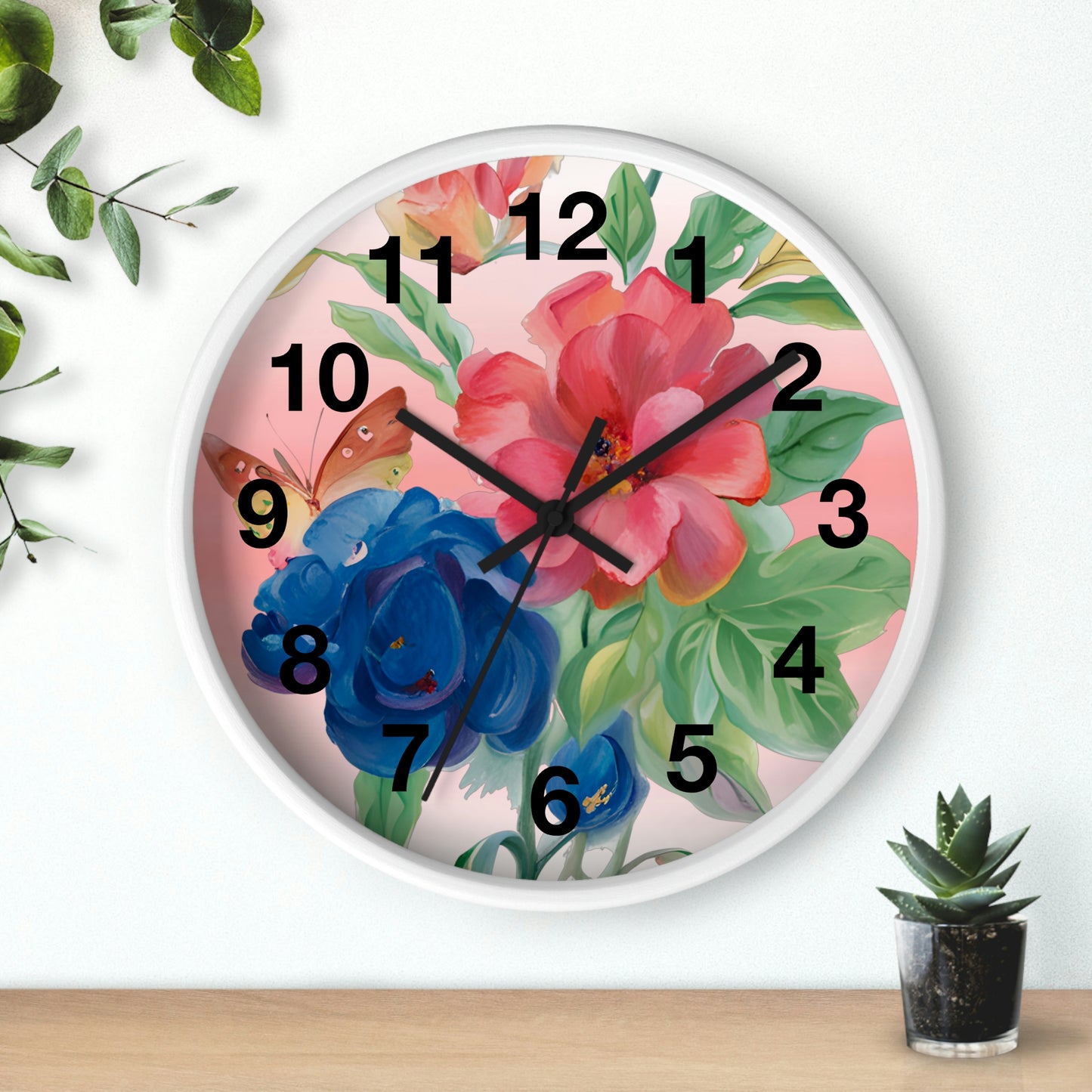 Flower Wall Clock