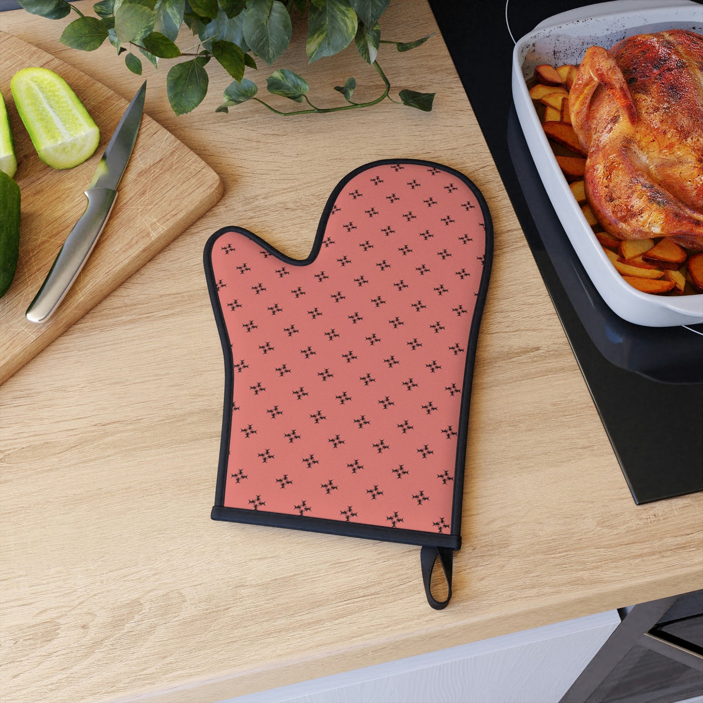 Pink Salmon Oven Glove