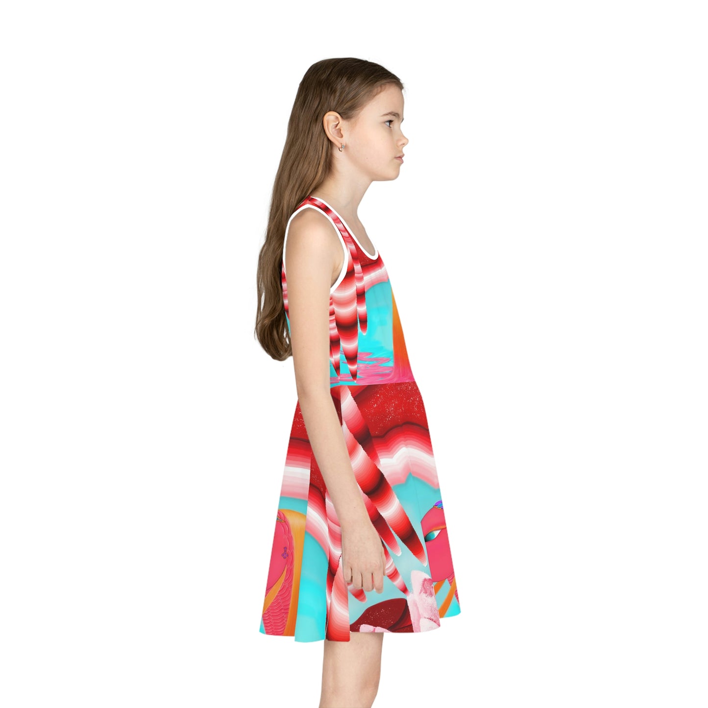 Girls' Sleeveless Sundress (AOP)