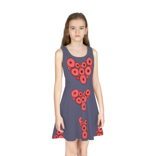 Girls' Sleeveless Sundress (AOP)