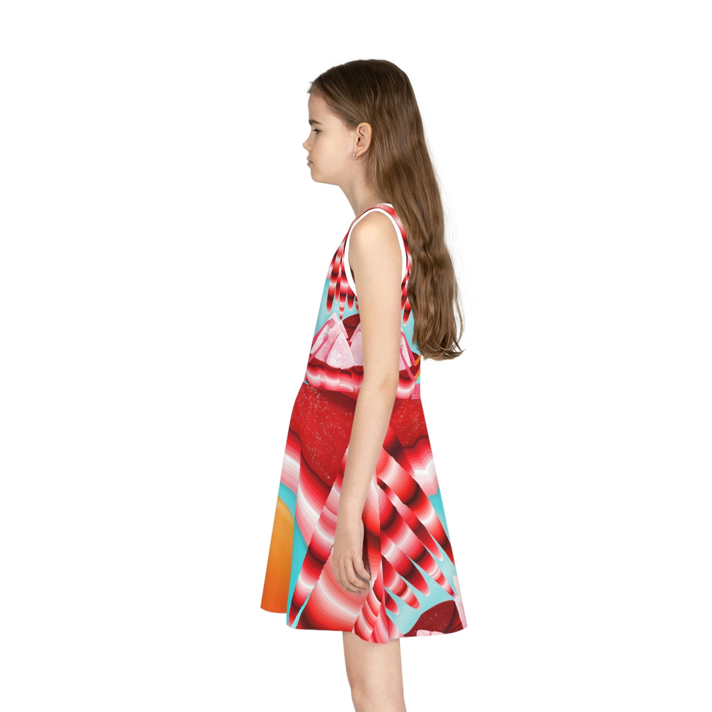 Girls' Sleeveless Sundress (AOP)