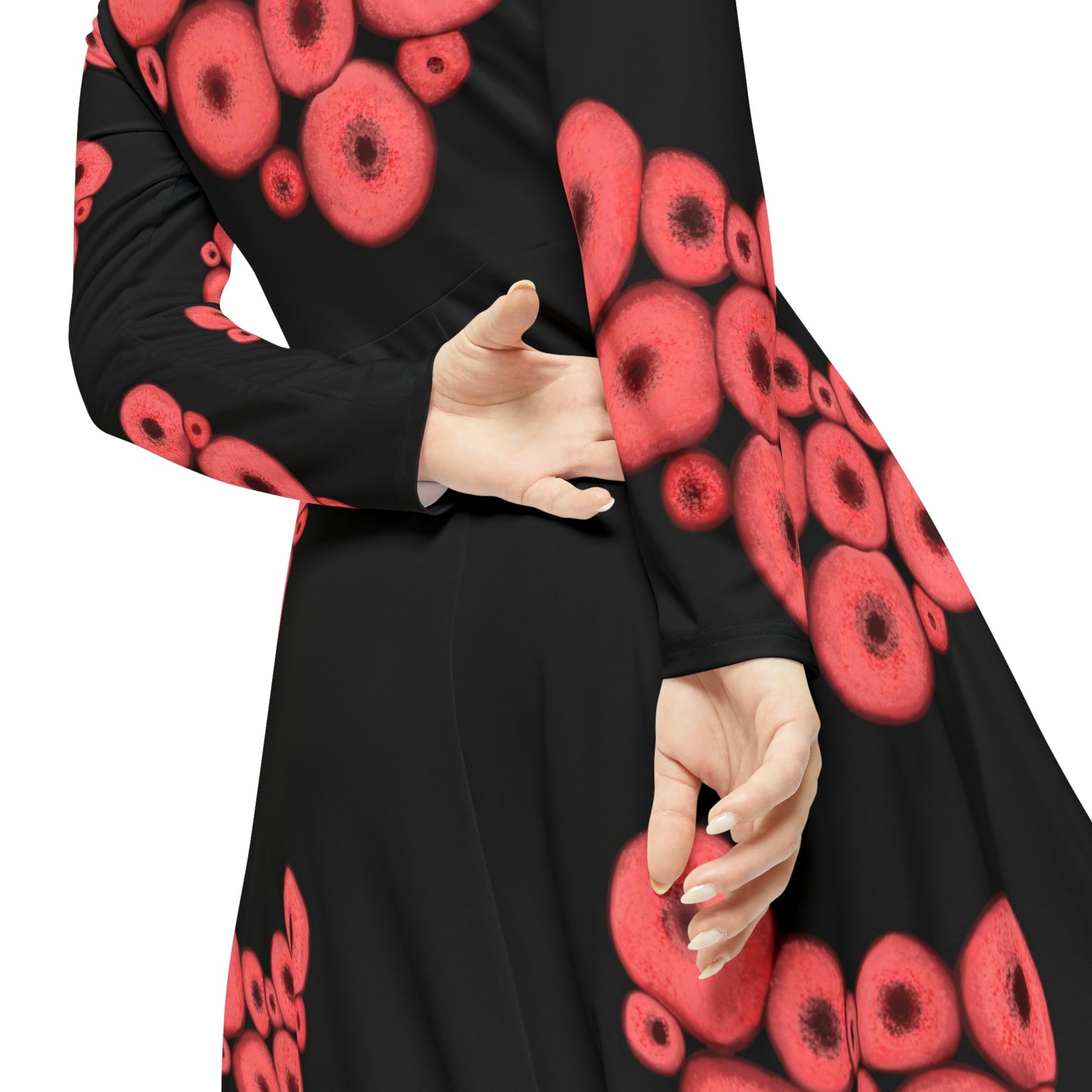 Women's Long Sleeve Dance Dress (AOP)