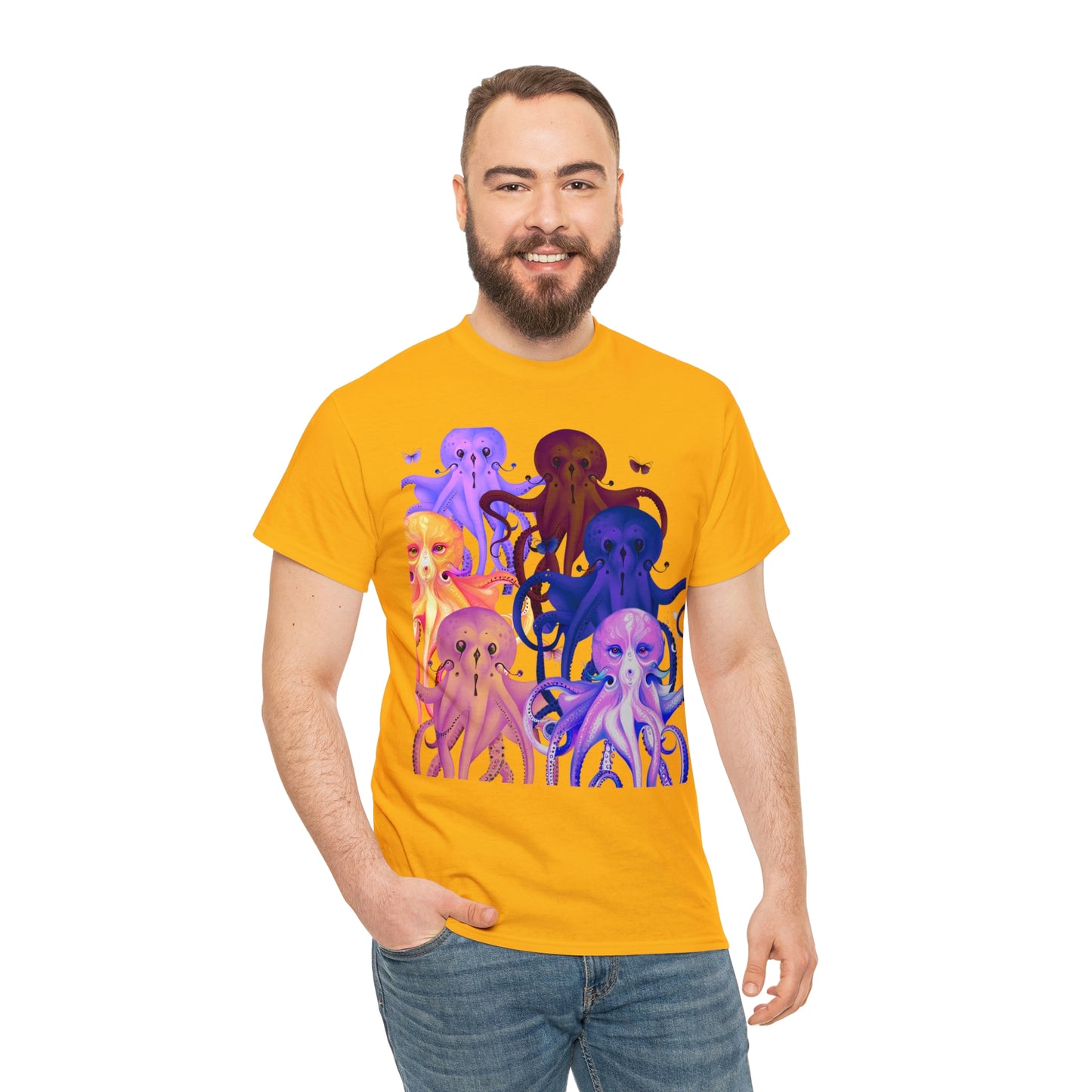 Octopus Unisex Heavy Cotton Tee