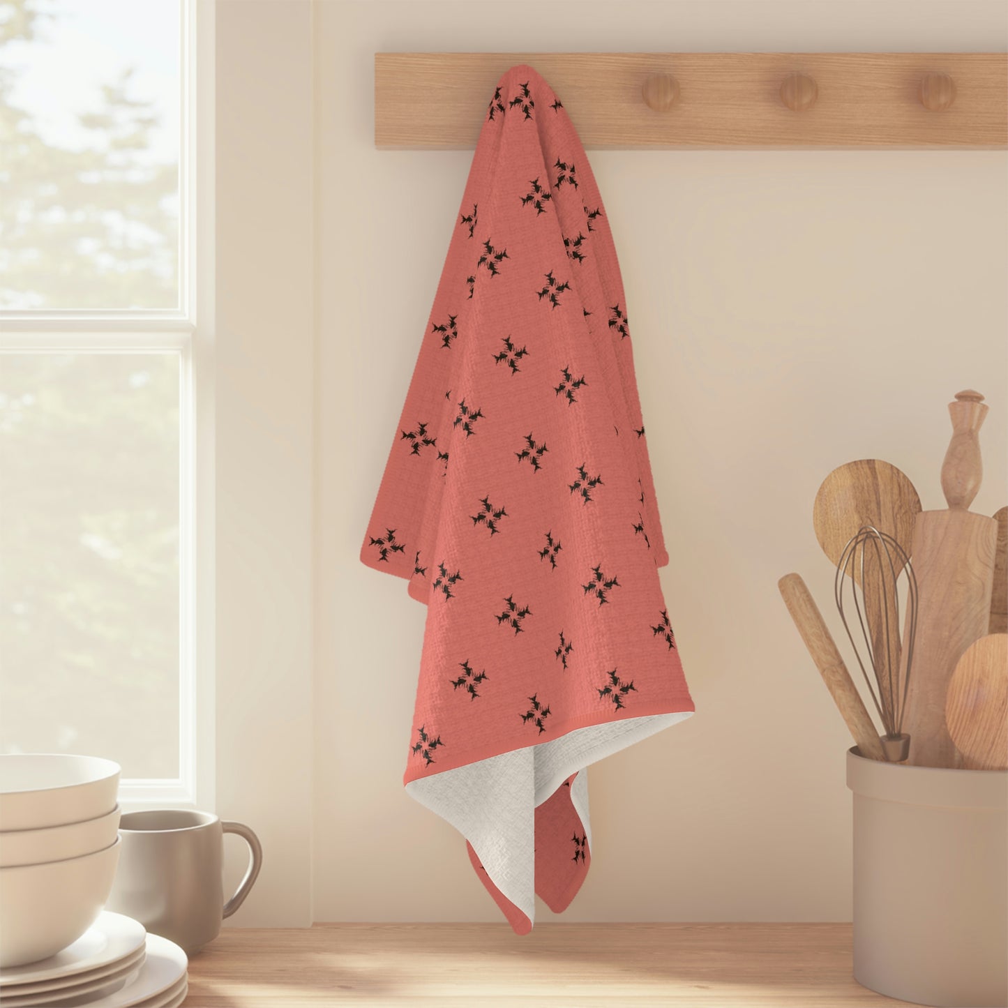 Pink Salmon Soft Tea Towel