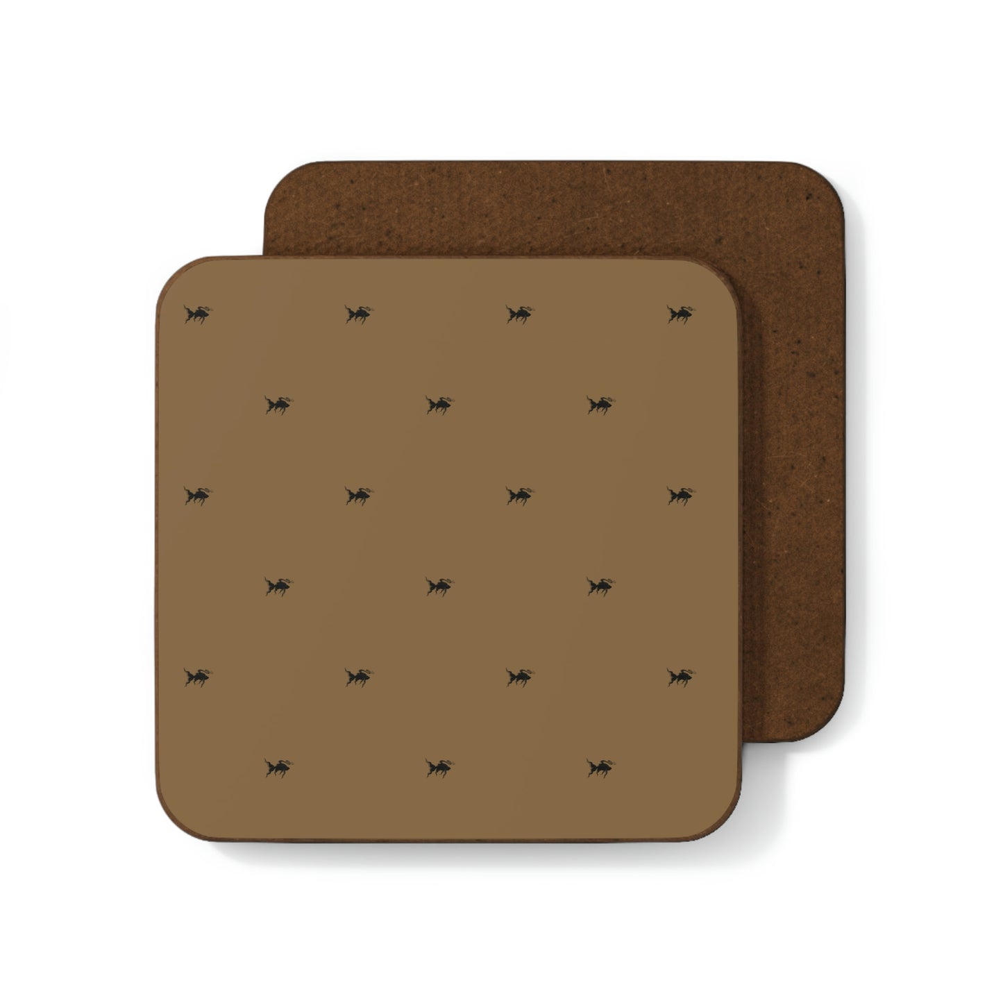 Mocha Fish Hardboard Back Coaster