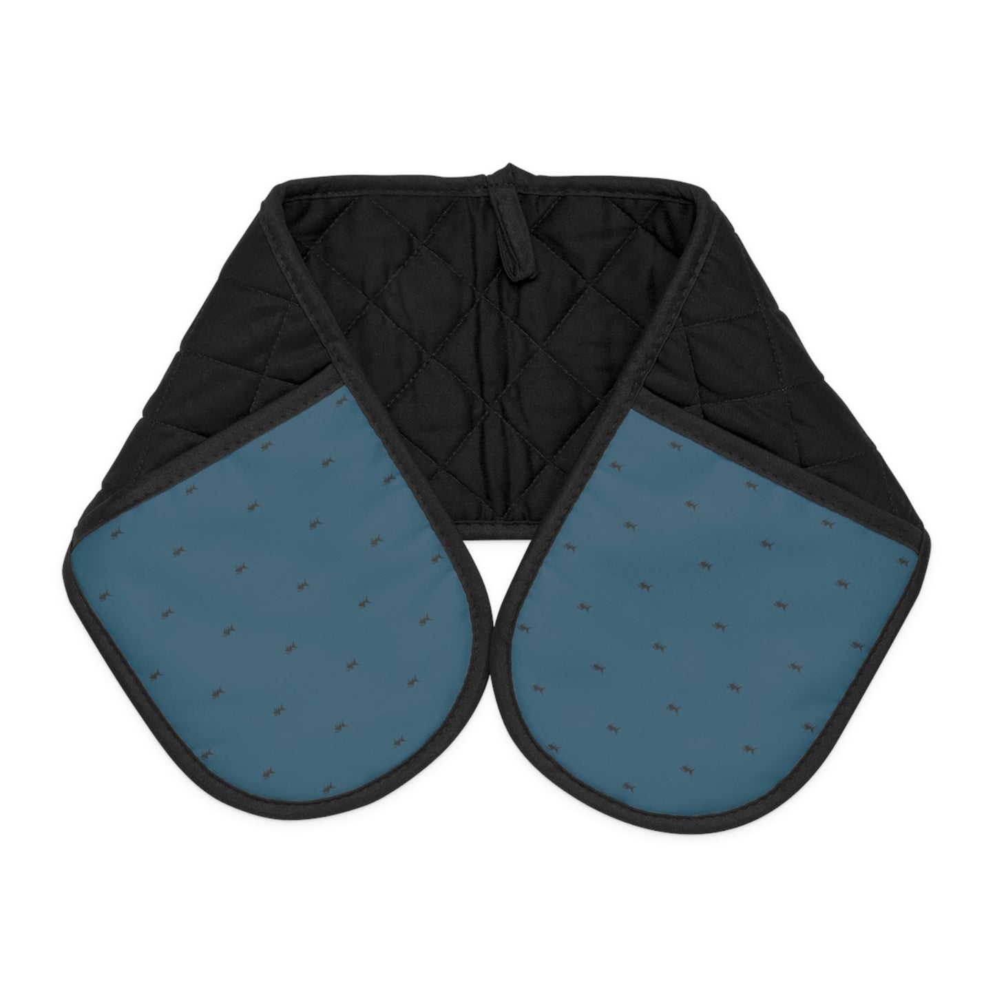 Blue Oven Mitts