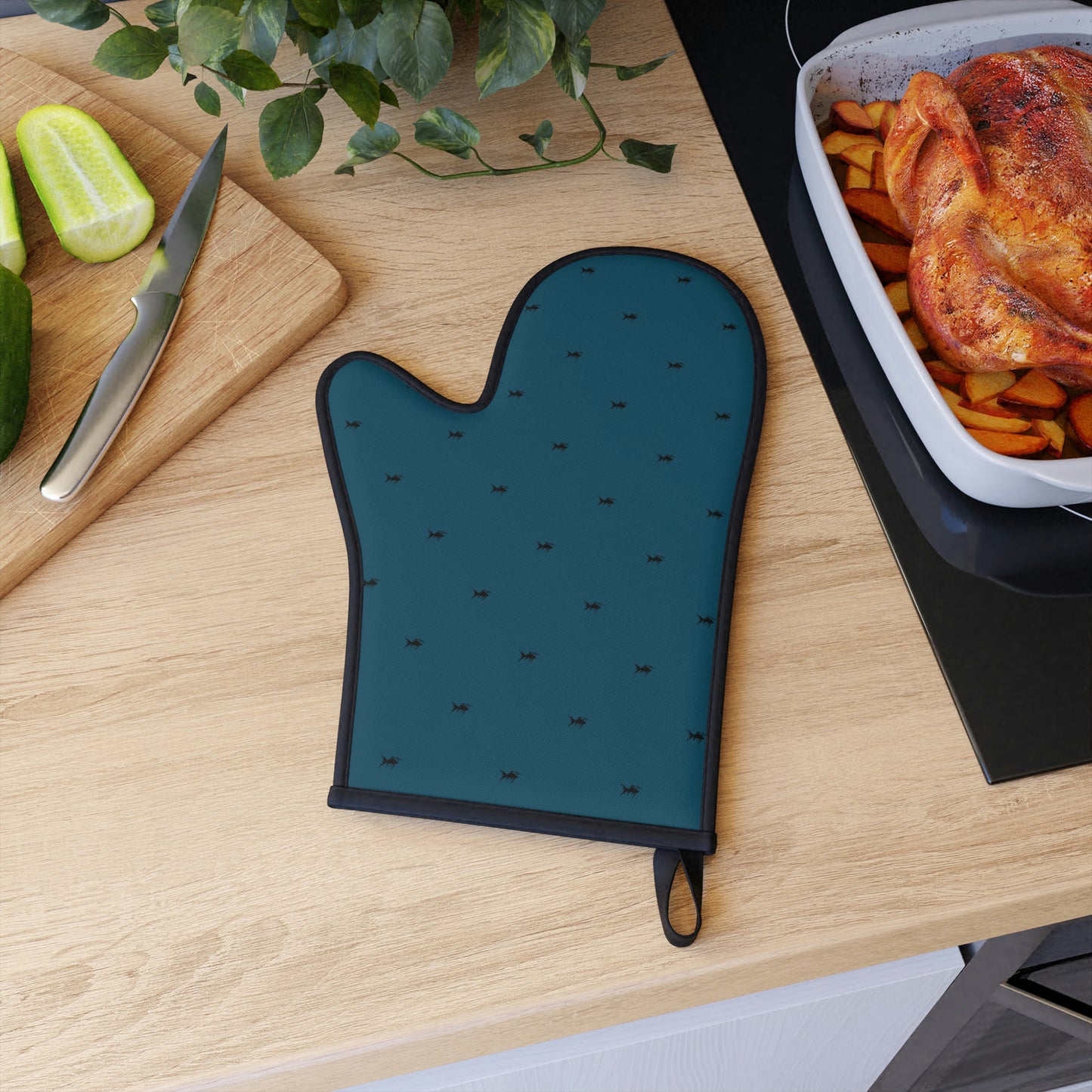 Blue Oven Glove