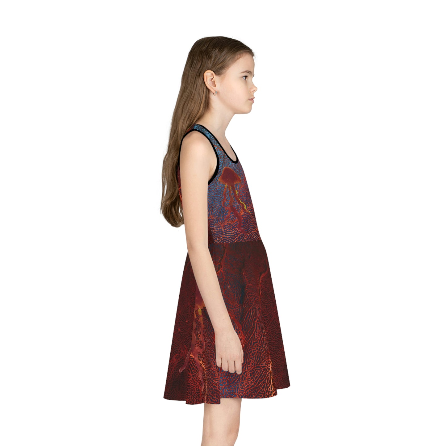 Girls' Sleeveless Sundress (AOP)