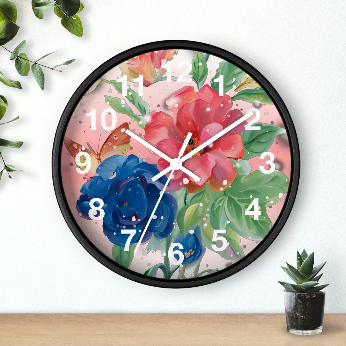 Flower Wall Clock