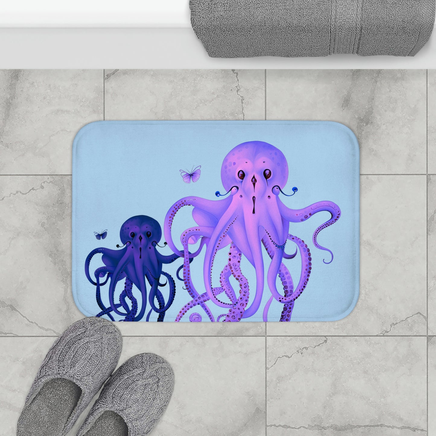 Blue Bath Mat