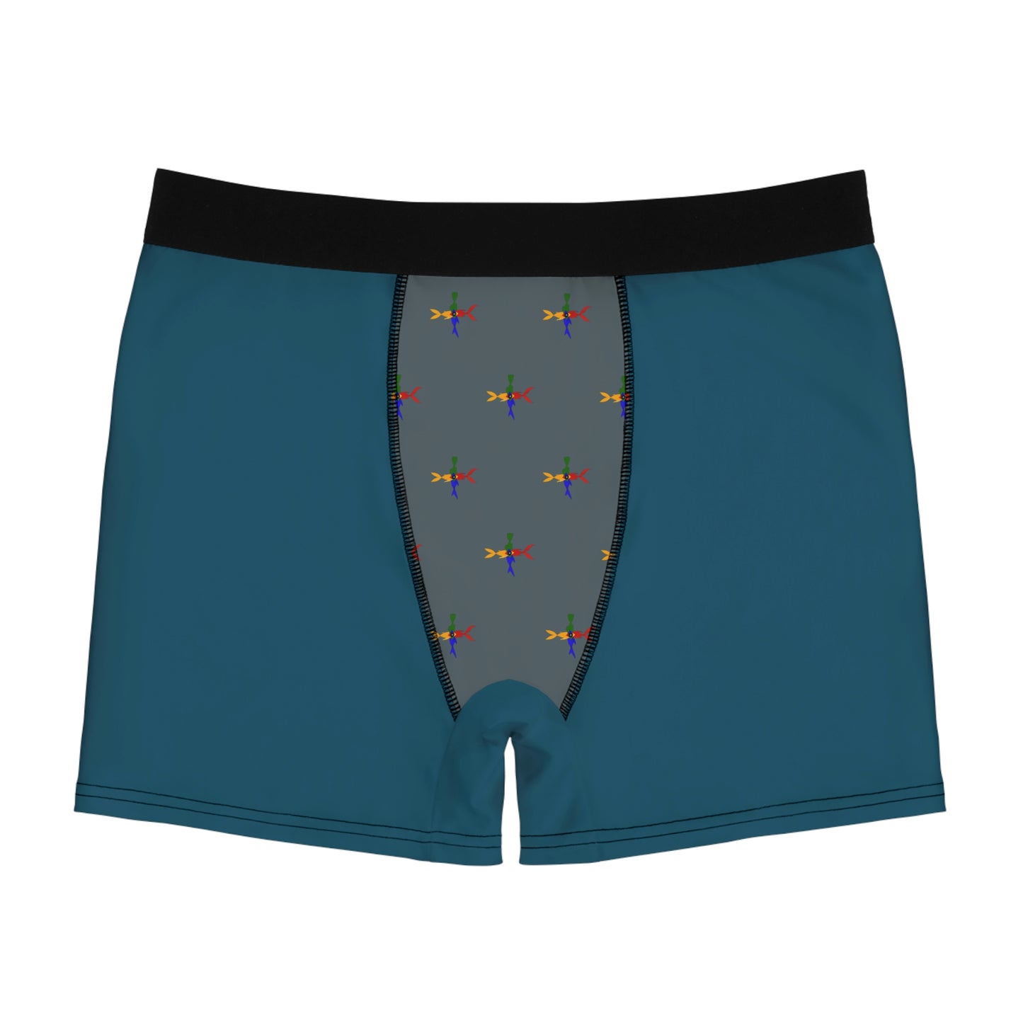 Four Fish logo Men's Boxer Briefs (AOP)