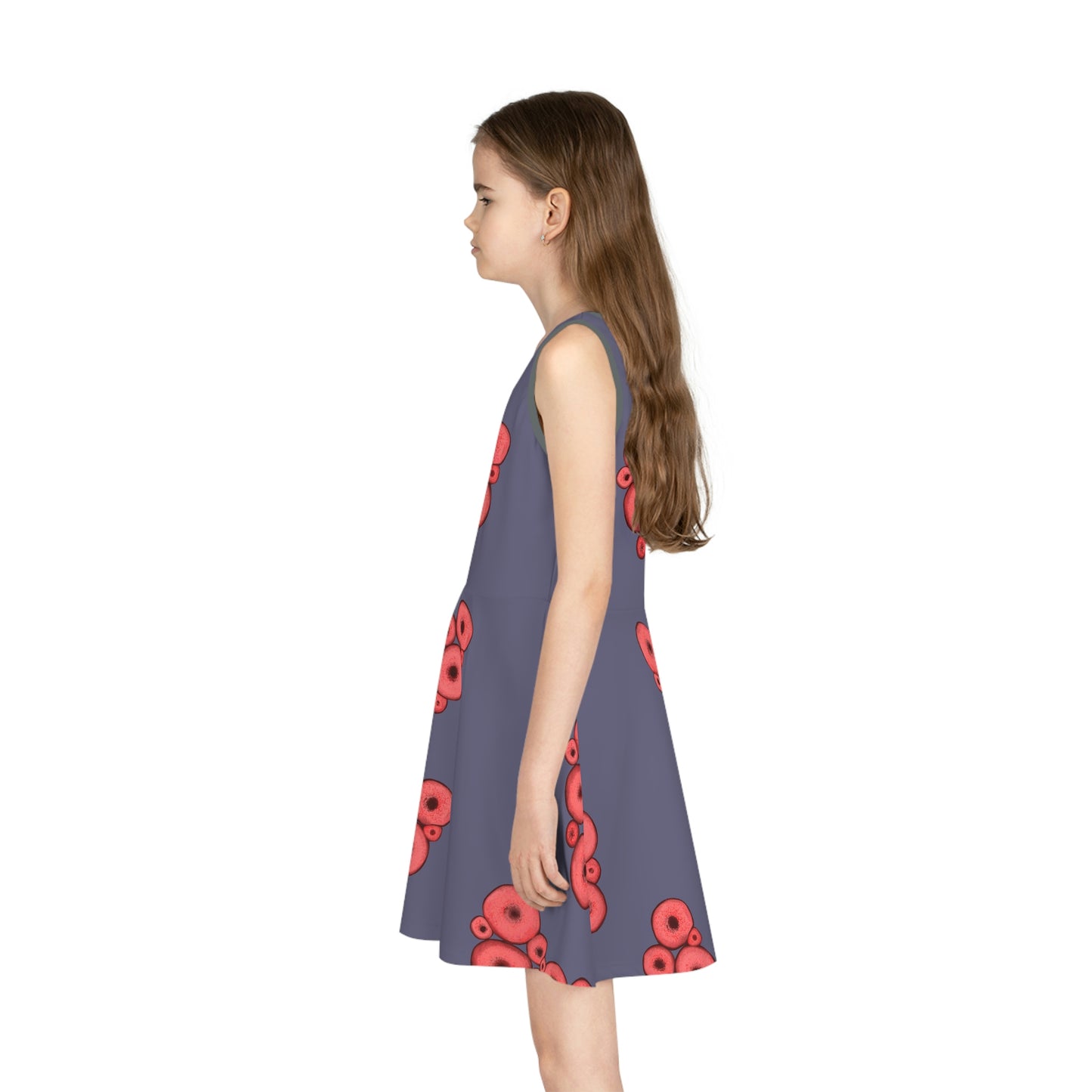 Girls' Sleeveless Sundress (AOP)