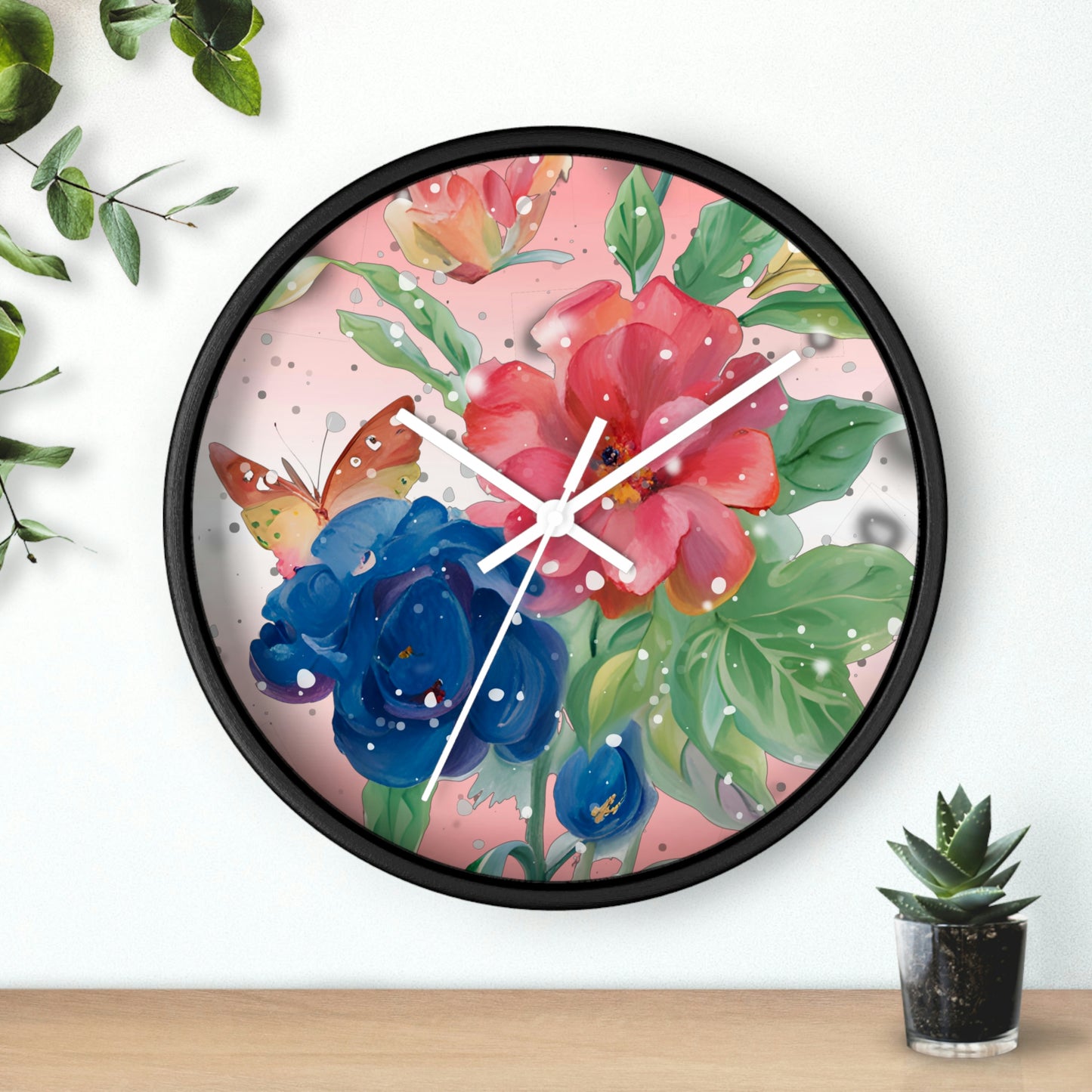 Flower Wall Clock