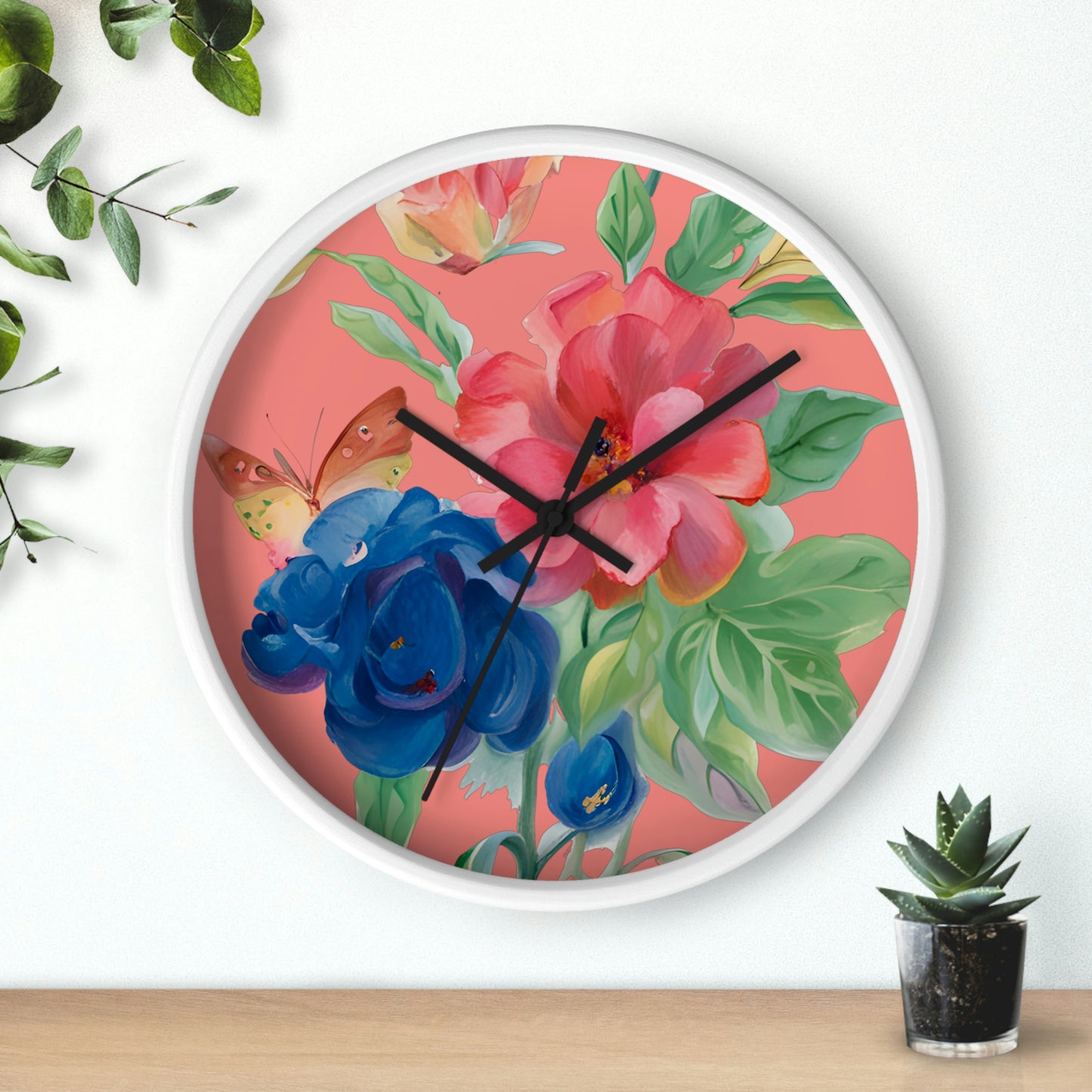 Flower Wall Clock