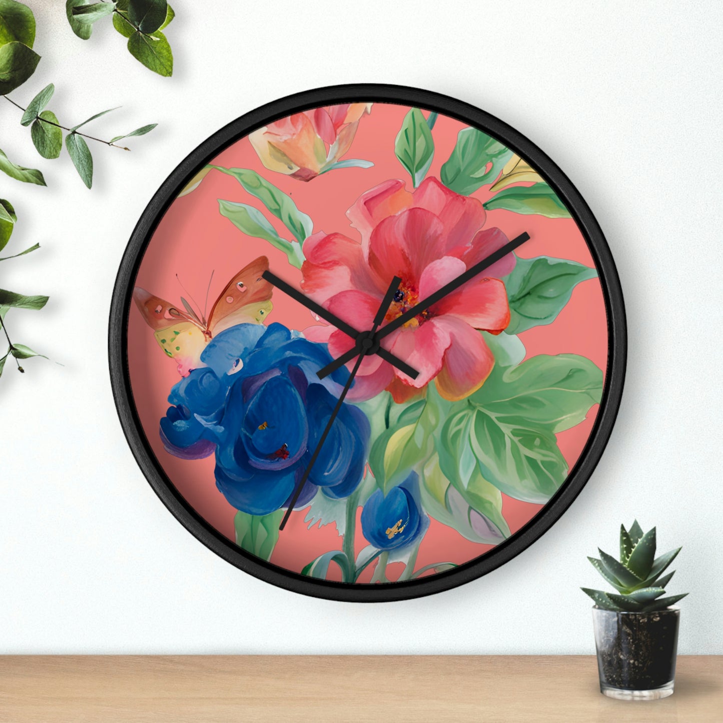 Flower Wall Clock