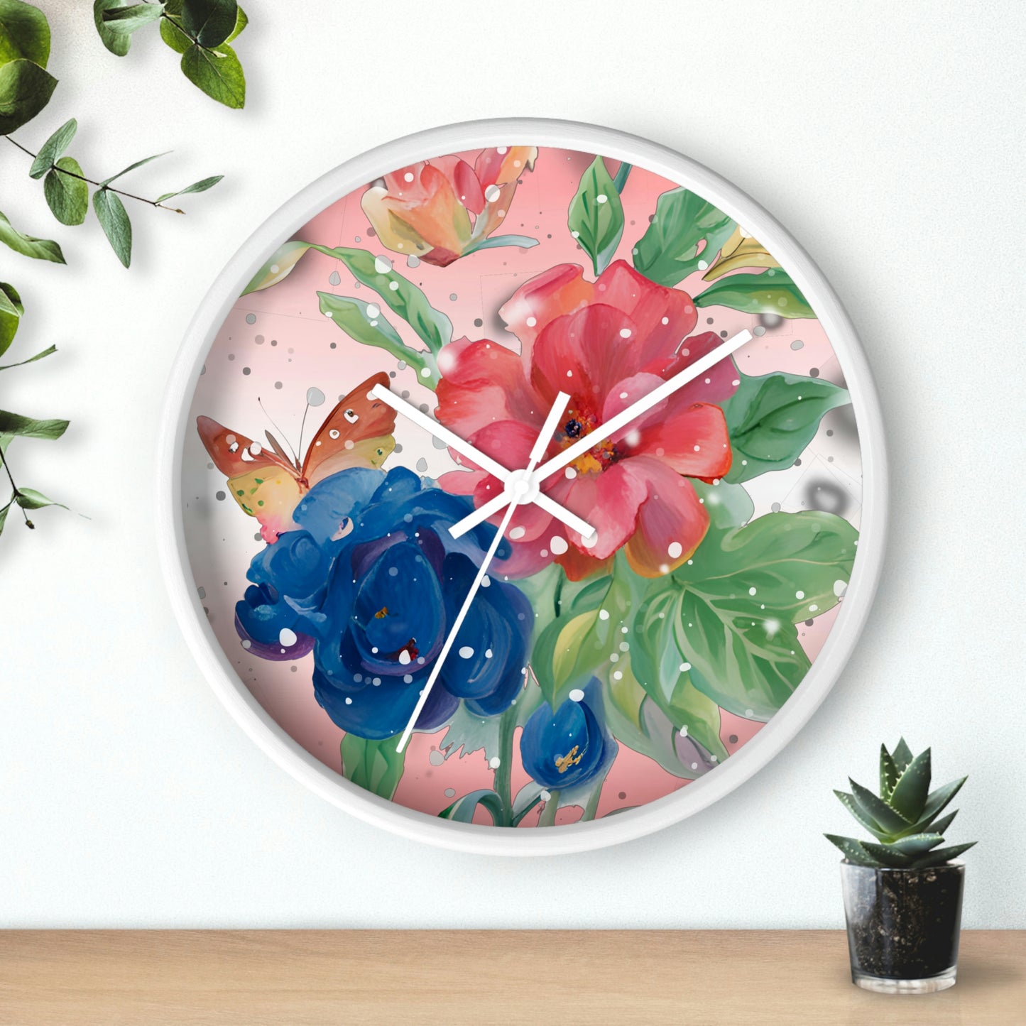 Flower Wall Clock