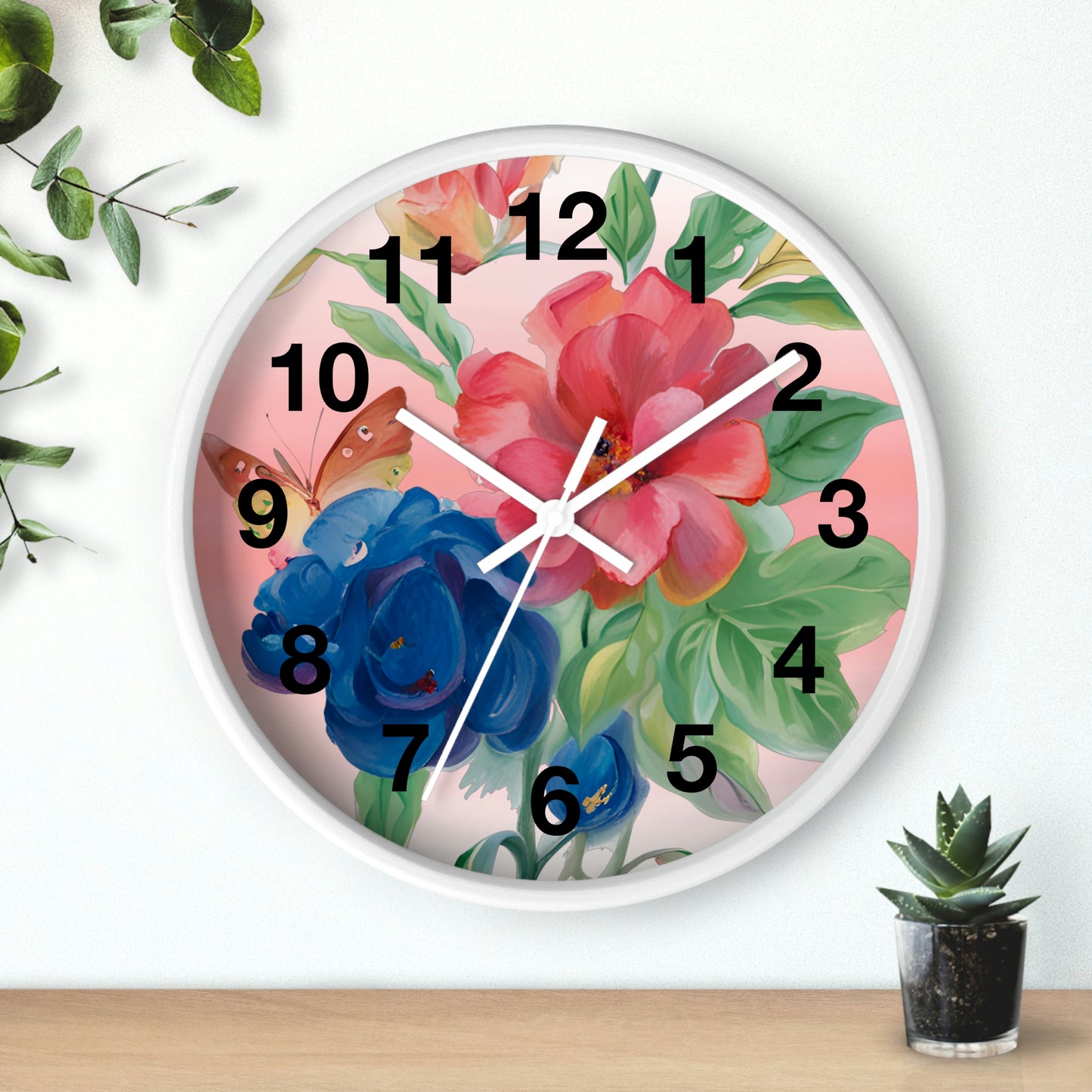 Flower Wall Clock