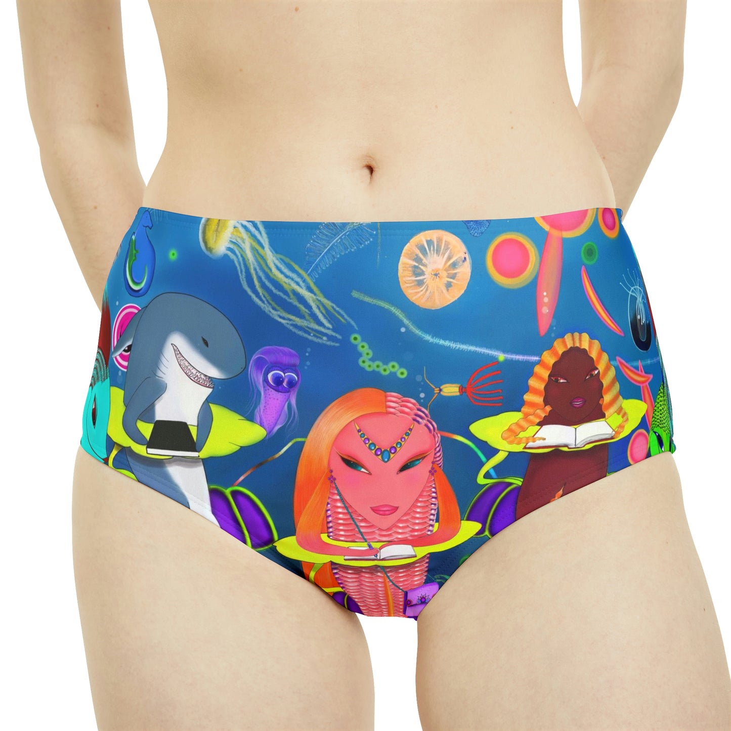 High-Waist Hipster Bikini Bottom