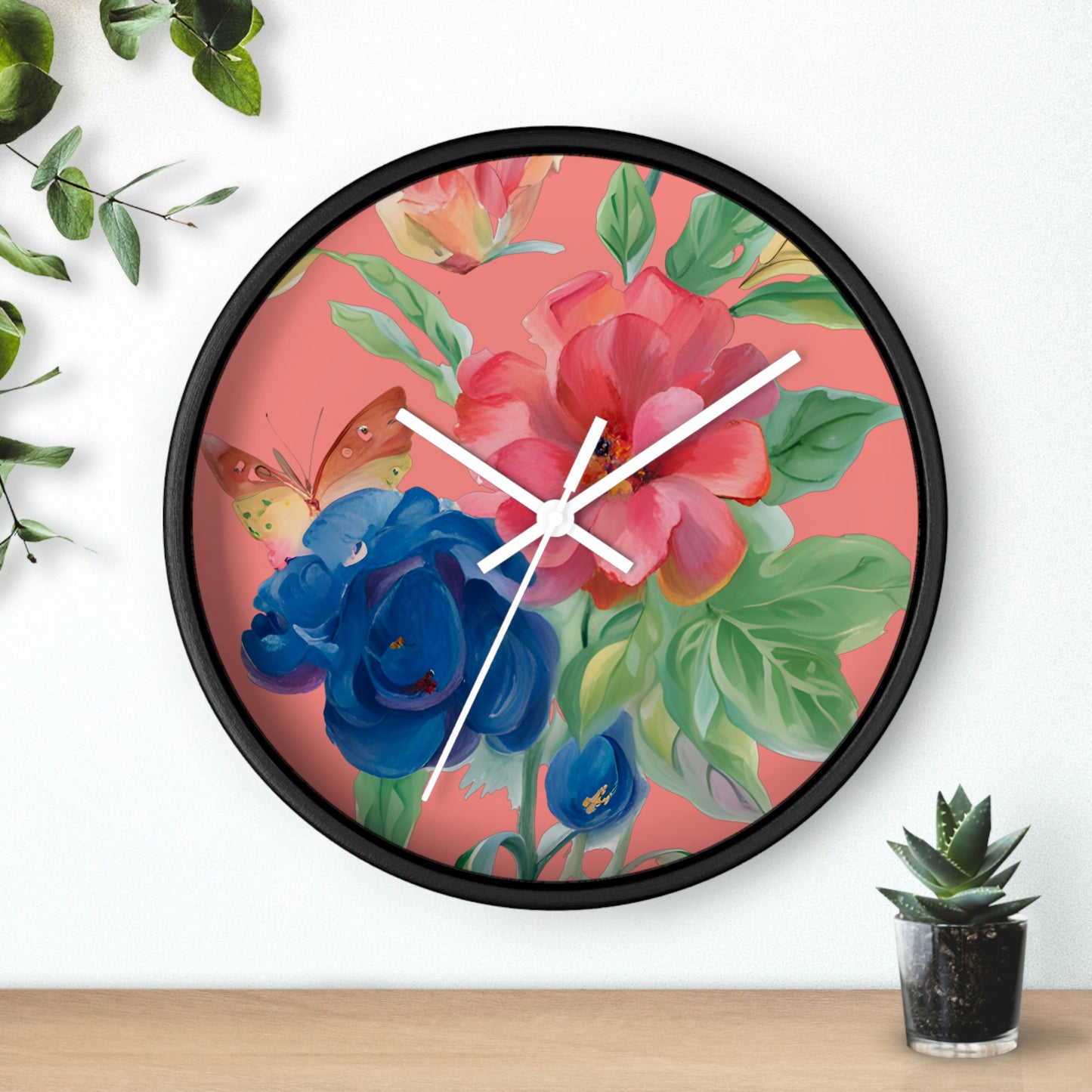 Flower Wall Clock