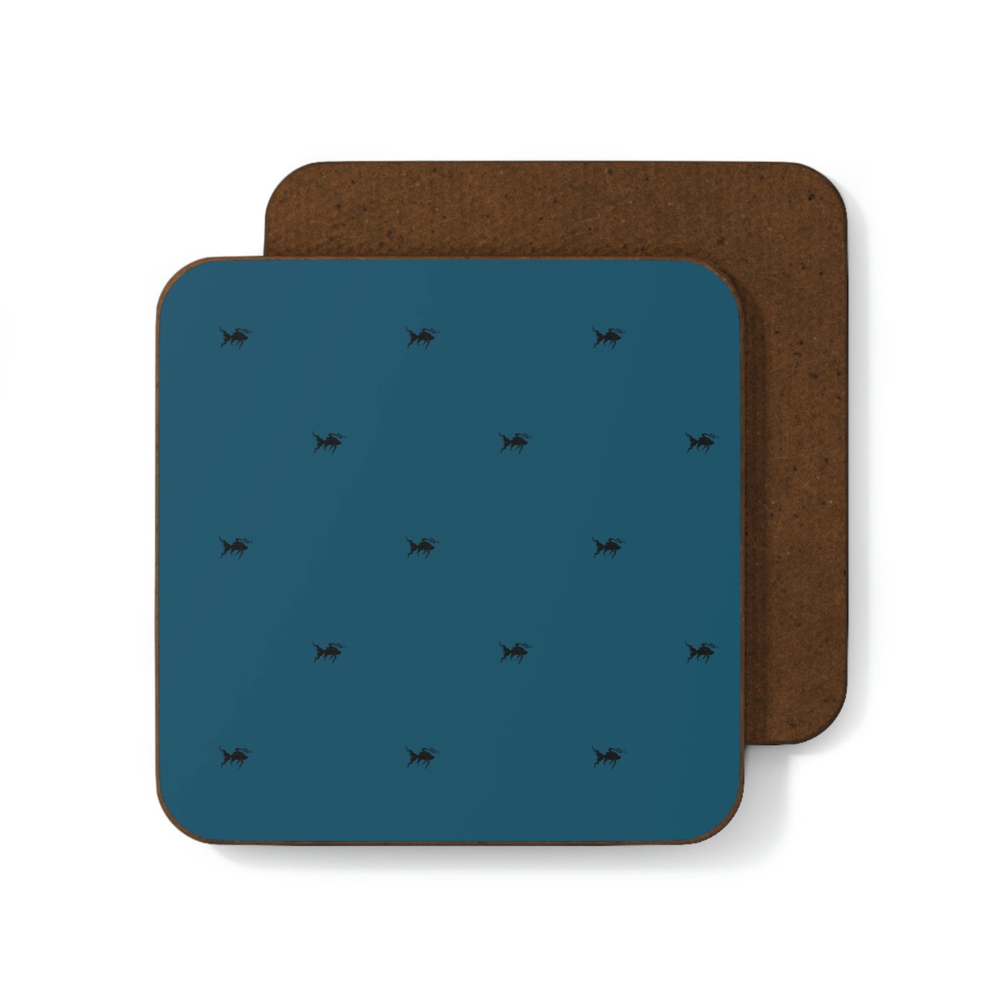 Blue Hardboard Back Coaster