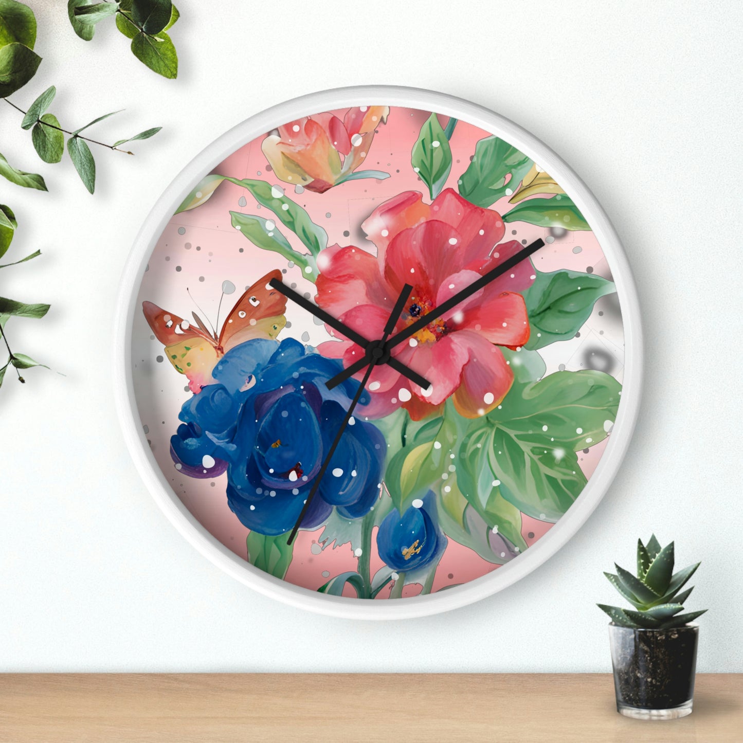 Flower Wall Clock