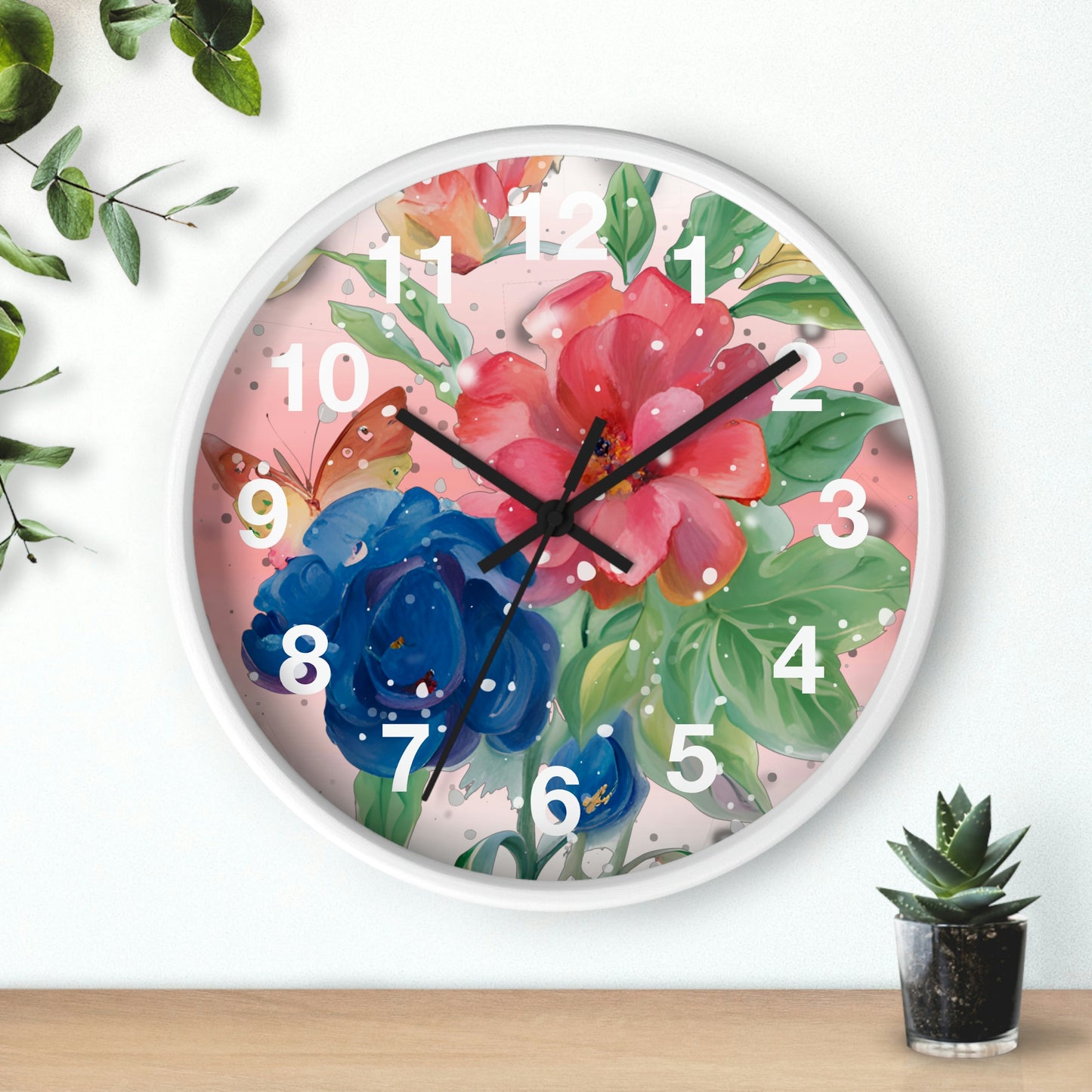 Flower Wall Clock