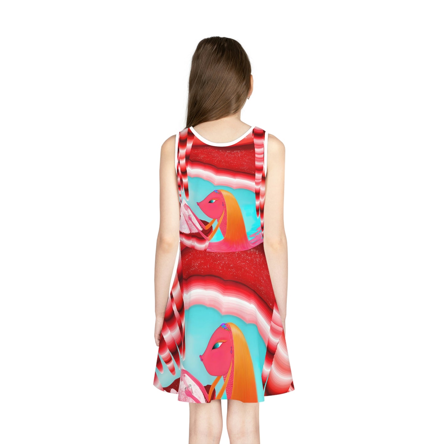 Girls' Sleeveless Sundress (AOP)