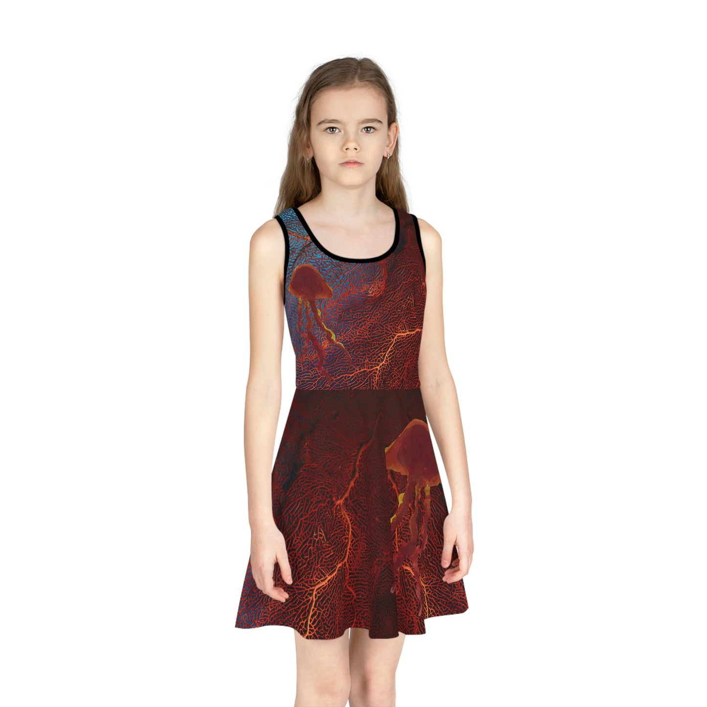 Girls' Sleeveless Sundress (AOP)