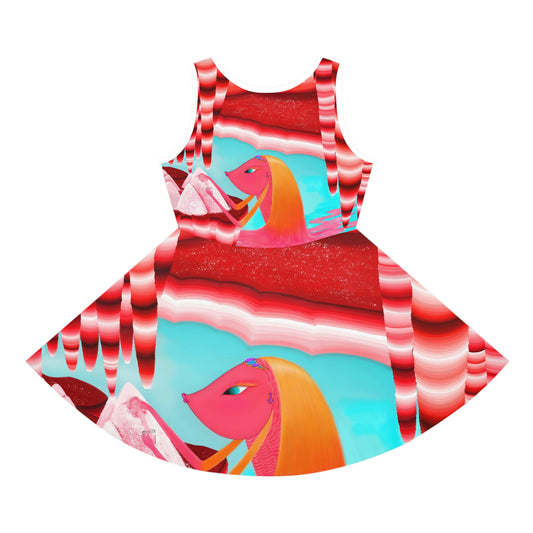 Girls' Sleeveless Sundress (AOP)