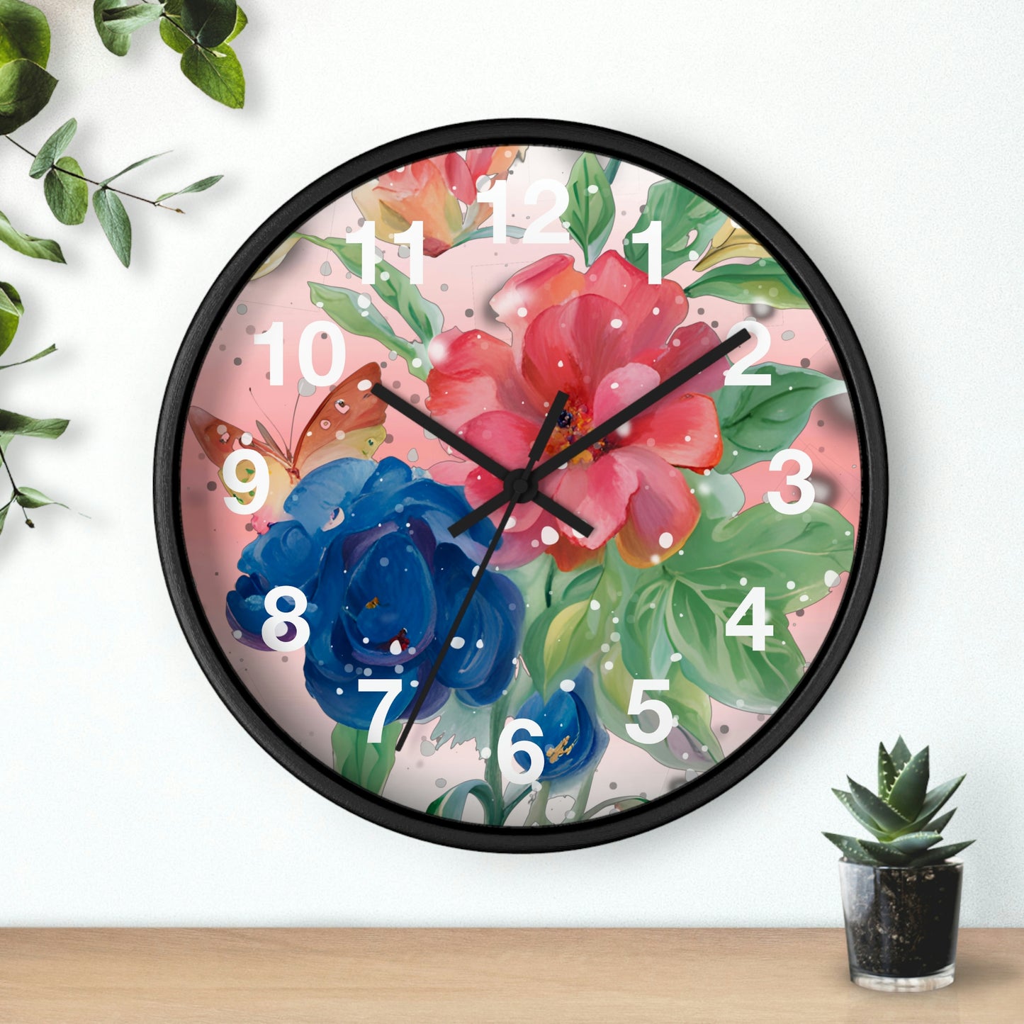 Flower Wall Clock